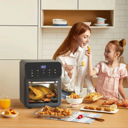 Fritadeira a Ar BALASHOV 10L: Grande Capacidade, Sem Óleo e Fritura Saudável